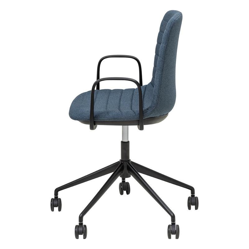Sofia Chair with Gas Lift Castor Base and Arms-Elite Office Furniture