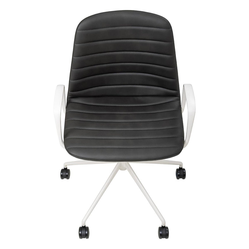 Sofia Chair with Gas Lift Castor Base and Arms-Elite Office Furniture