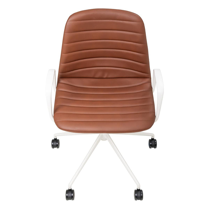 Sofia Chair with Gas Lift Castor Base and Arms-Elite Office Furniture
