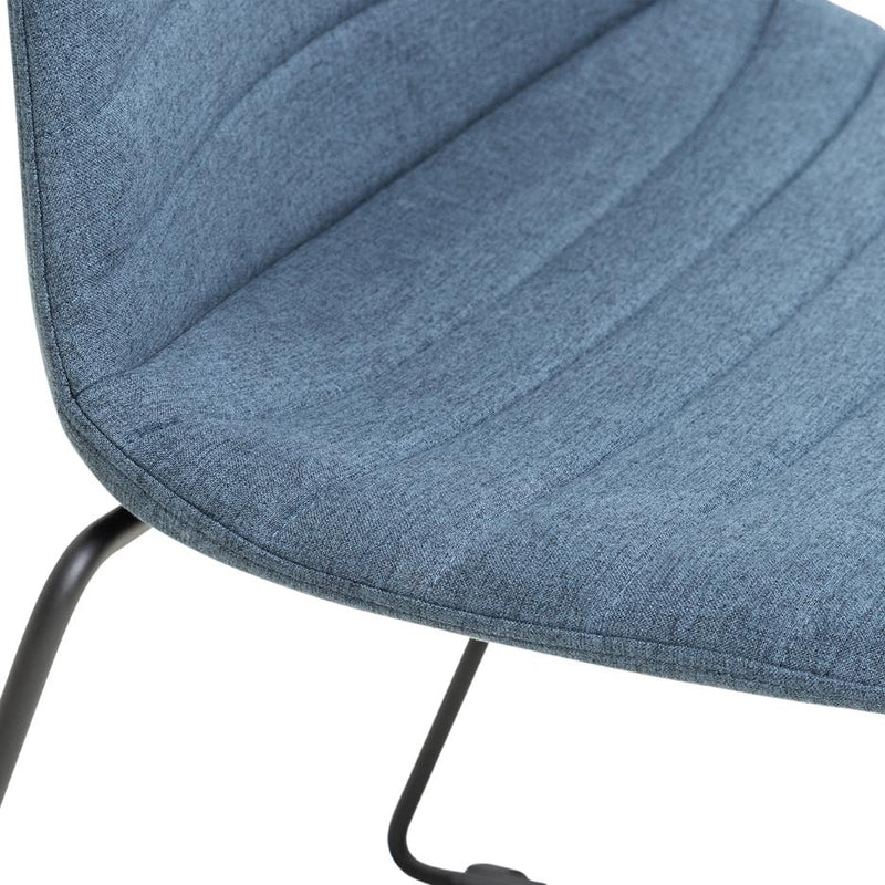 Sofia Chair with Sled Powdercoated Base-Elite Office Furniture