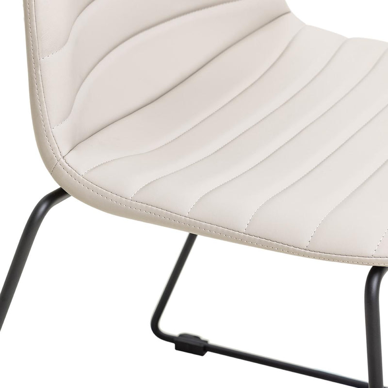 Sofia Chair with Sled Powdercoated Base-Elite Office Furniture