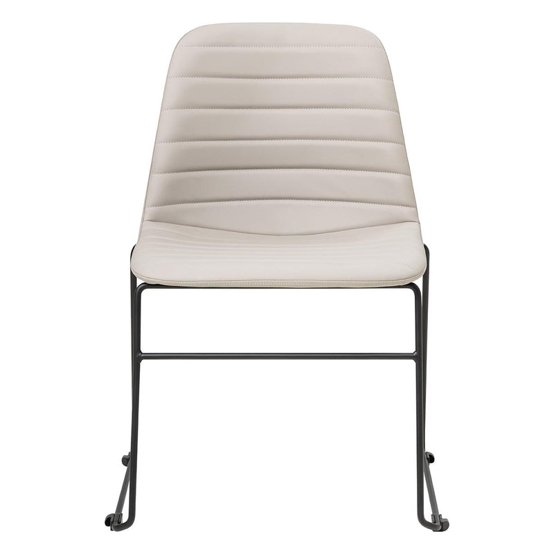 Sofia Chair with Sled Powdercoated Base-Elite Office Furniture