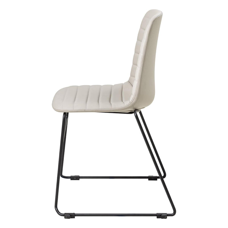 Sofia Chair with Sled Powdercoated Base-Elite Office Furniture
