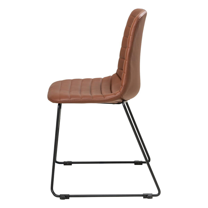 Sofia Chair with Sled Powdercoated Base-Elite Office Furniture