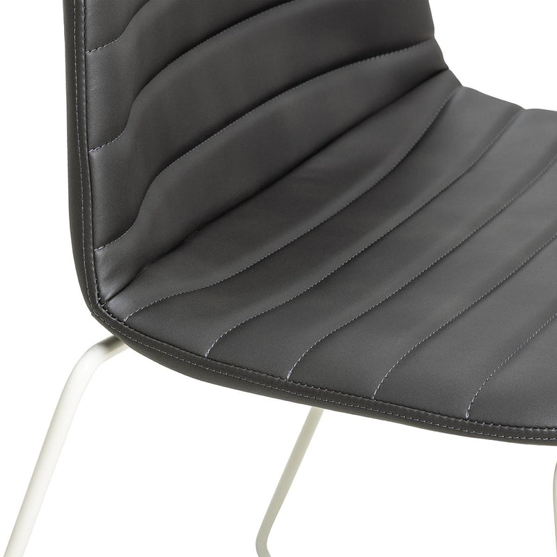 Sofia Chair with Sled Powdercoated Base-Elite Office Furniture