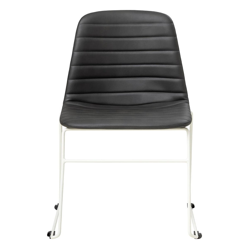 Sofia Chair with Sled Powdercoated Base-Elite Office Furniture