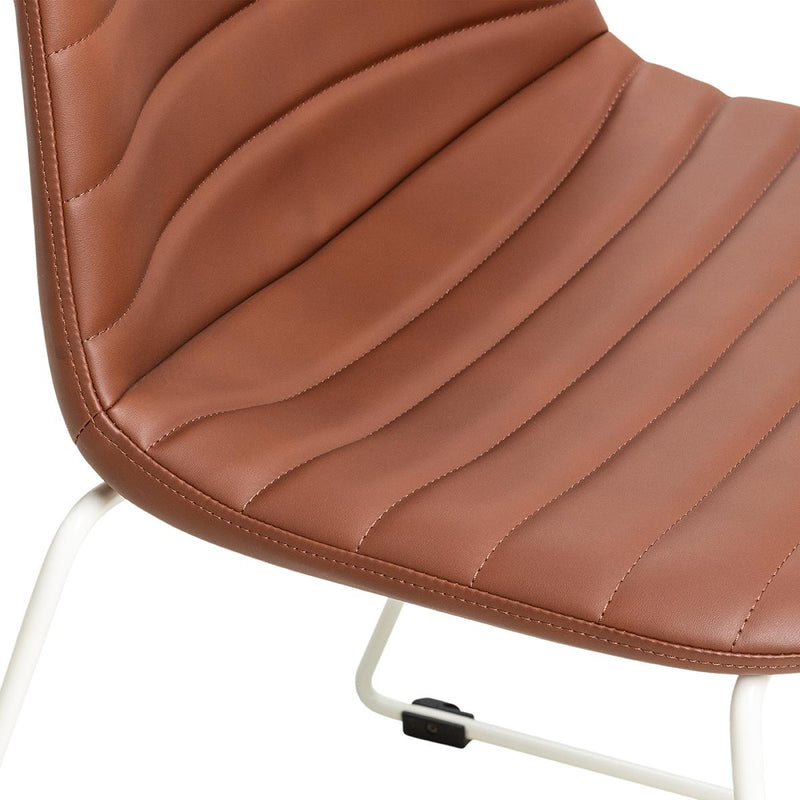 Sofia Chair with Sled Powdercoated Base-Elite Office Furniture