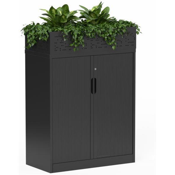 Nevada Tambour Cabinet with Planter Box