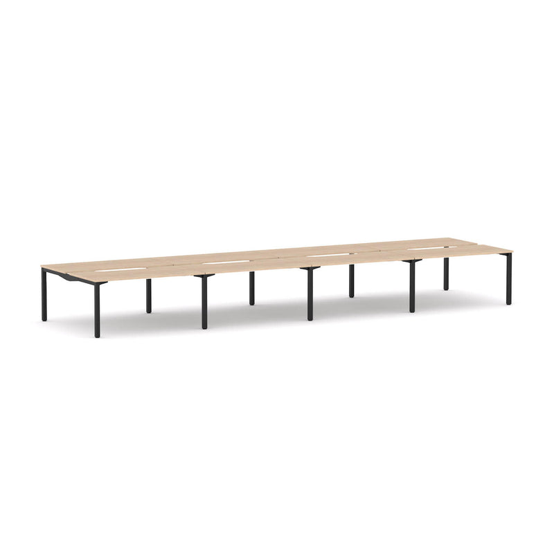 Axis Stretch 8-Person Double-sided Desk Workstation