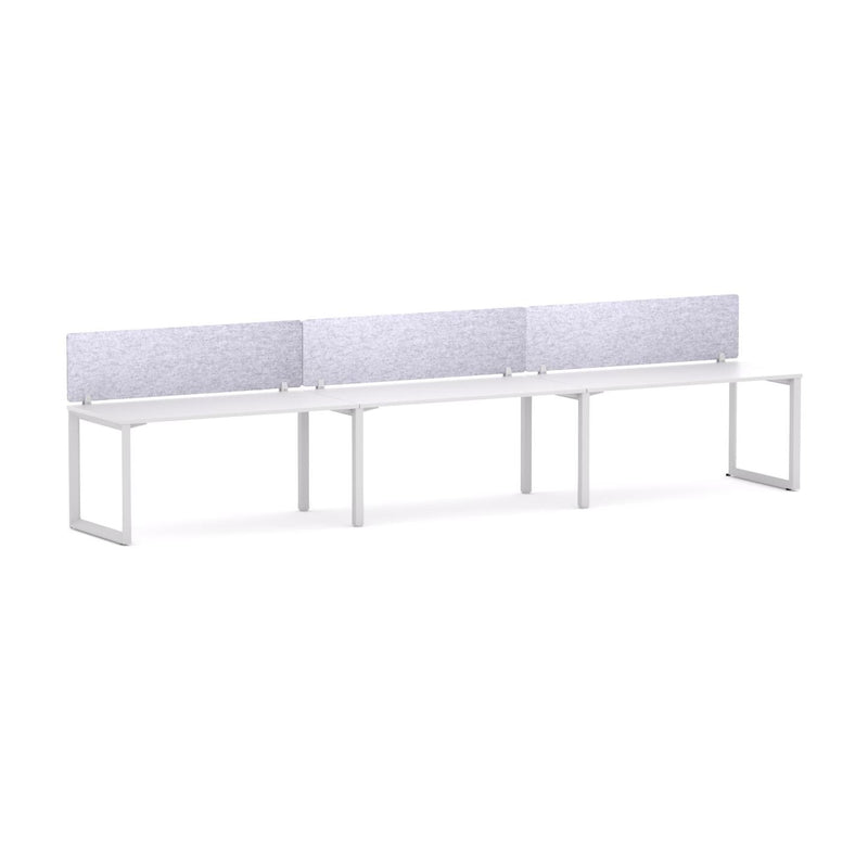 Anvil 3 User Single-Sided Desks, 50x50mm Triangular Loop Leg Design Includes: AcoustiQ Screen