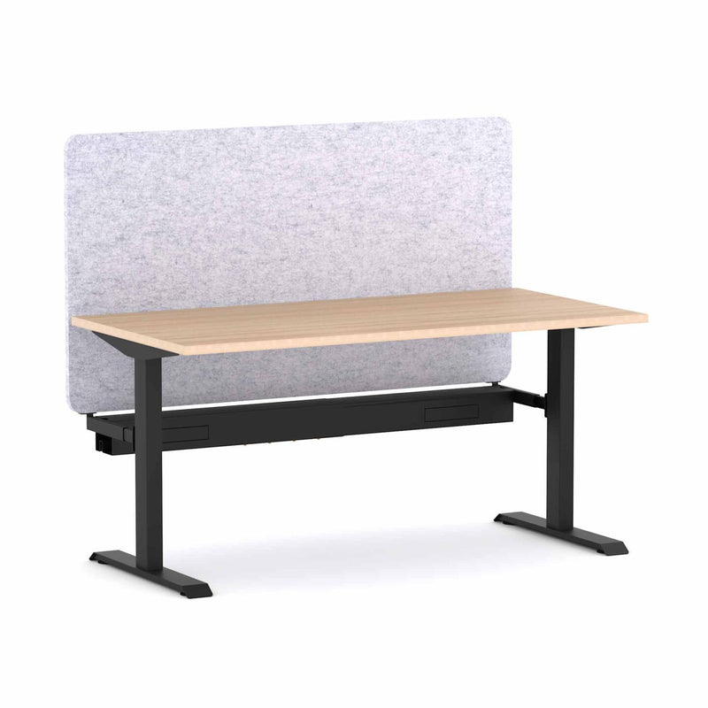 Klass Fixed Straight Workstation with AcoustiQ Screen