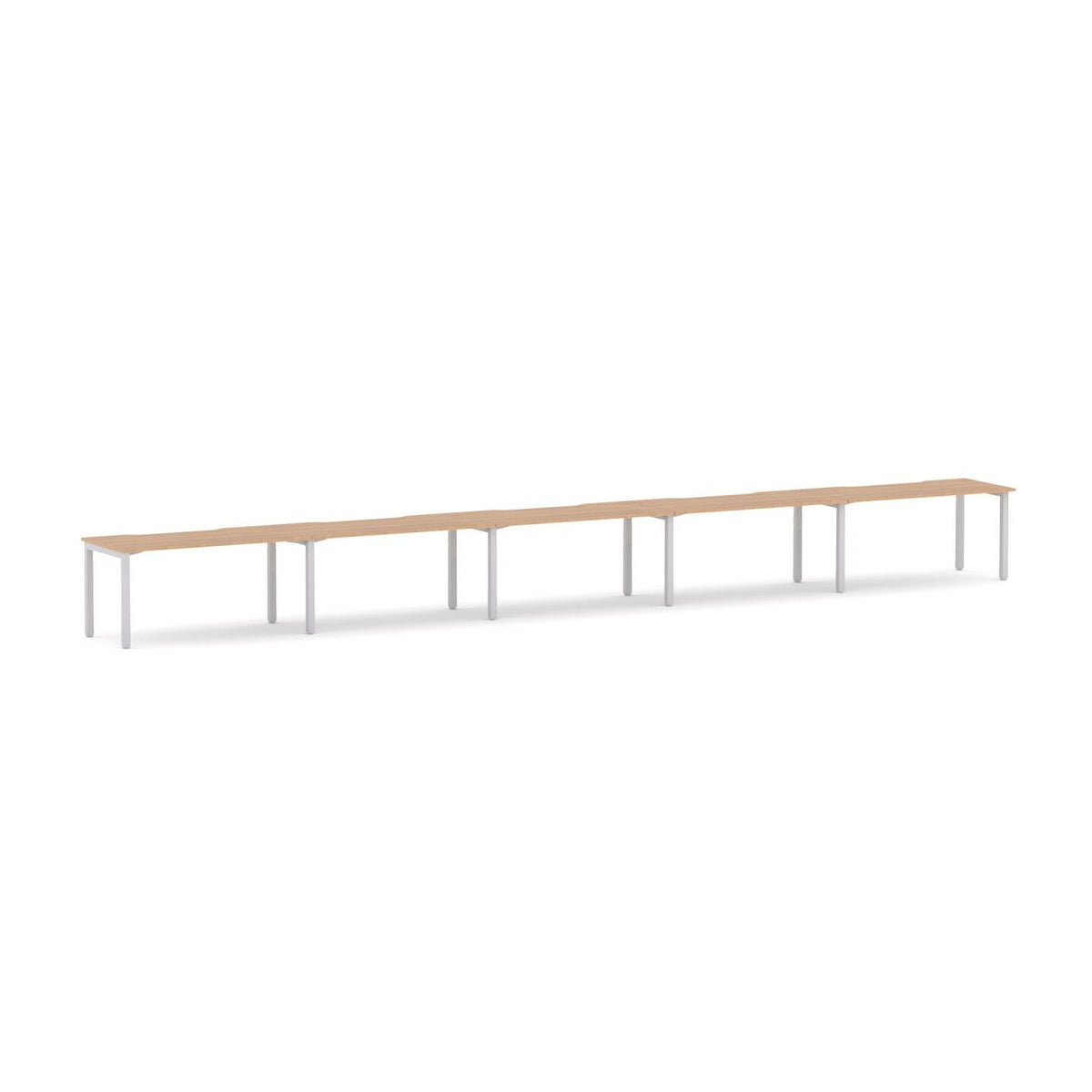 Axis 5-Person Single-sided Desk Workstation