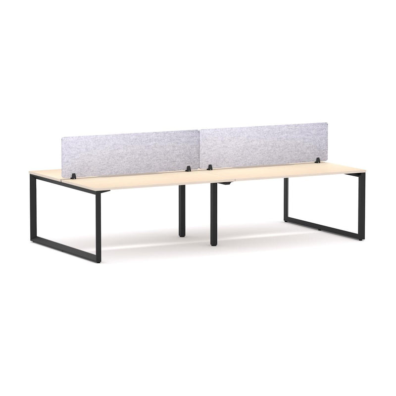 Anvil 4-Person Double-sided Desk Workstation Includes: AcoustiQ Screen