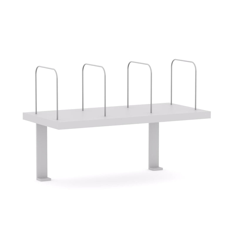 Desk-Mount Shelf 600Wx300Dx270Hmm withBrackets to Suit Axis and Anvil Desk Rails