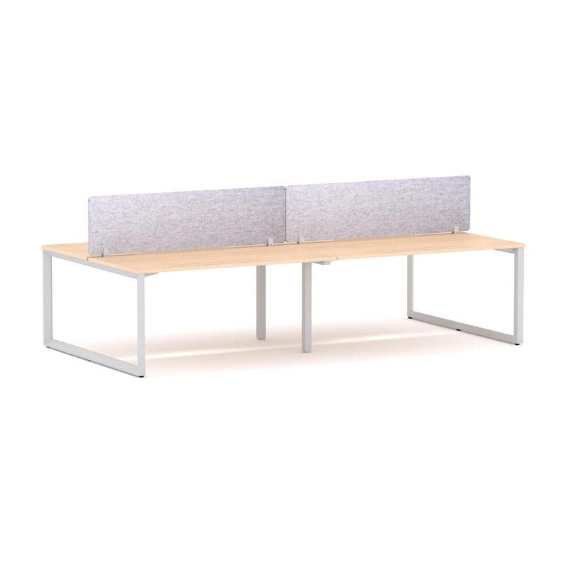 Anvil 4-Person Double-sided Desk Workstation Includes: AcoustiQ Screen