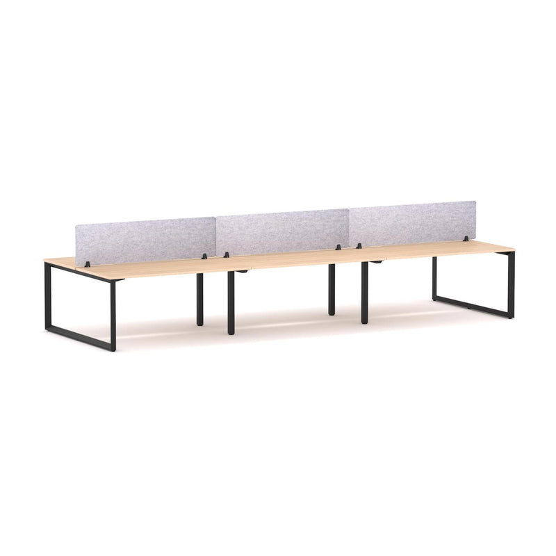Anvil 6-Person Double-sided Desk Workstation Includes: AcoustiQ Screen