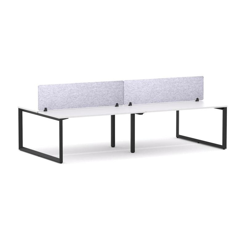 Anvil 4-Person Double-sided Desk Workstation Includes: AcoustiQ Screen