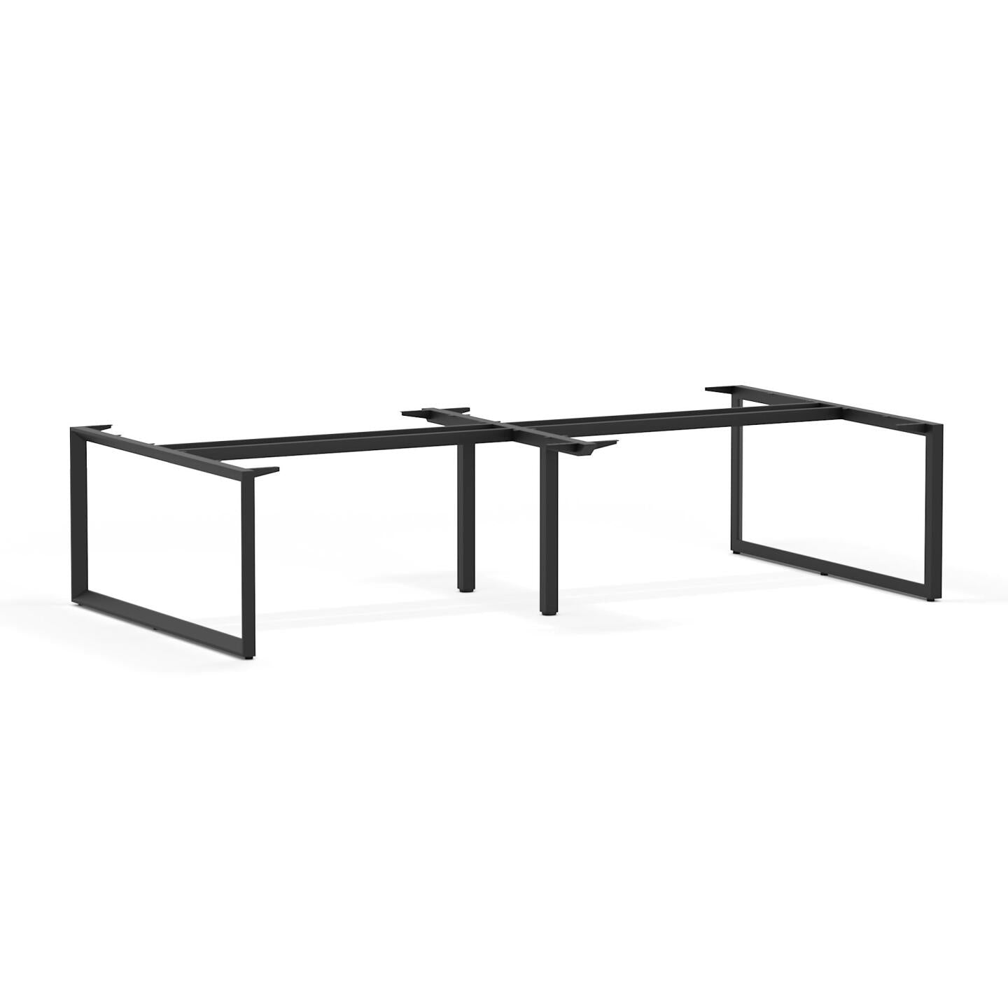 Anvil 4-Person Double-sided Desk Workstation Frame Only