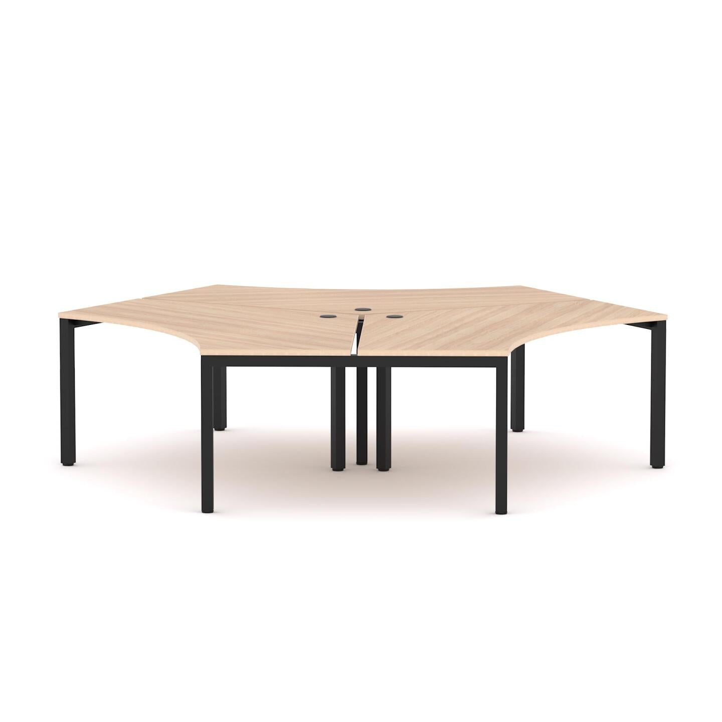 Axis 3-Person 120Deg Workstation