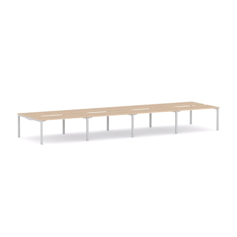 Axis Stretch 8-Person Double-sided Desk Workstation