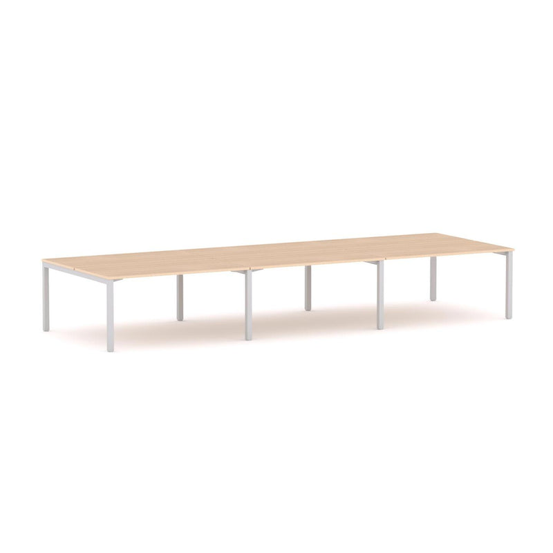 Axis 6-Person Double-sided Desk Workstation