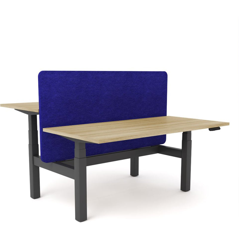 Dynamo Plus - Electric Height Adjustable Double Sided Workstation With Screen (Blue Screen)