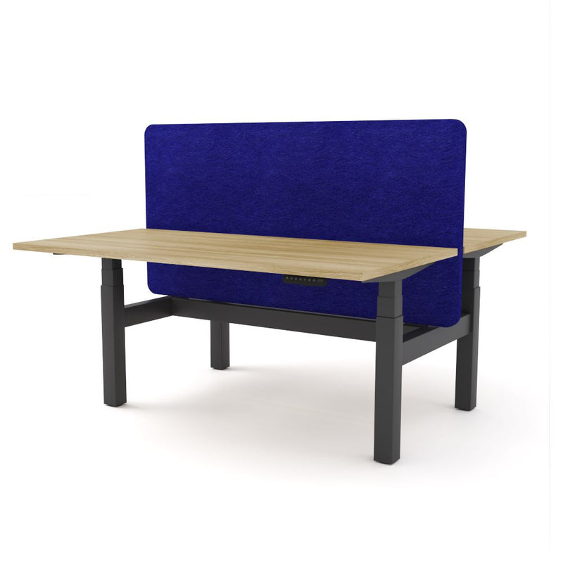 Dynamo Plus - Electric Height Adjustable Double Sided Workstation With Screen (Blue Screen)