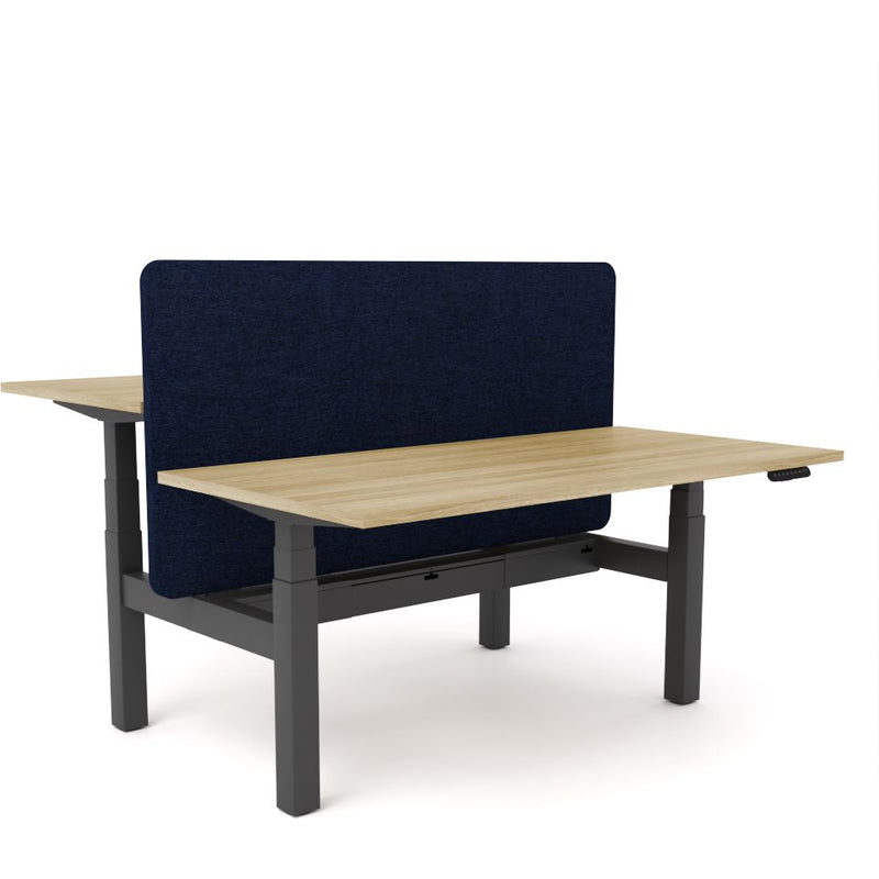 Dynamo Plus - Electric Height Adjustable Double Sided Workstation With Screen (Dark Blue Screen)