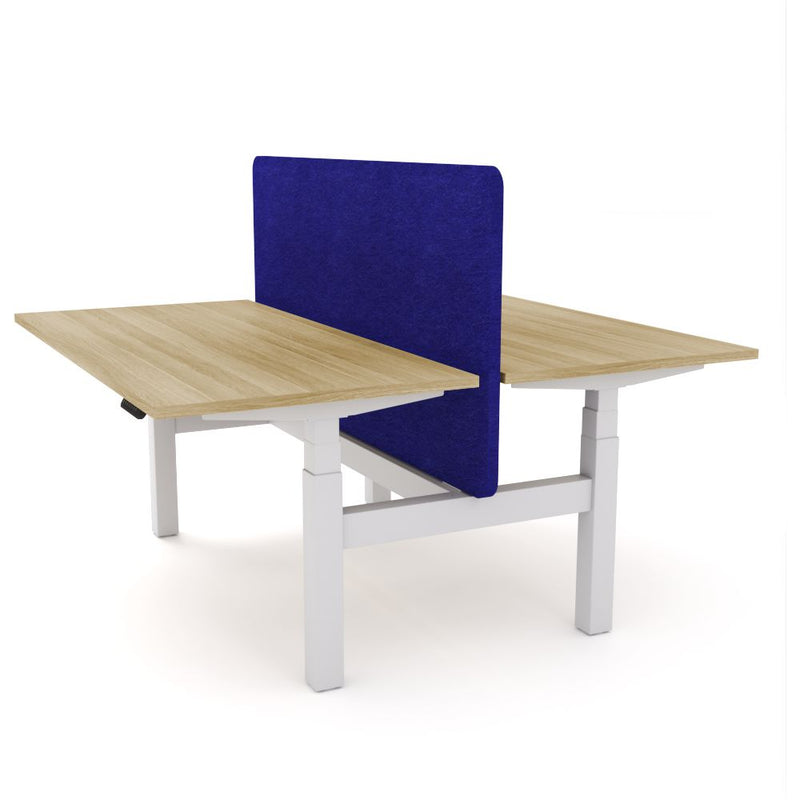 Dynamo Plus - Electric Height Adjustable Double Sided Workstation With Screen (Blue Screen)