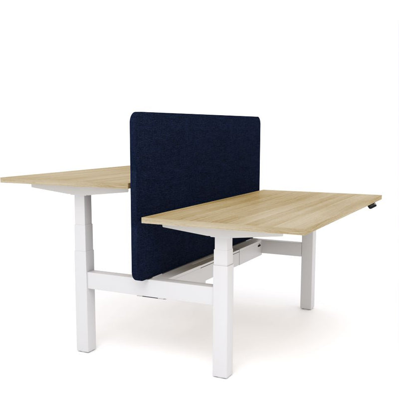 Dynamo Plus - Electric Height Adjustable Double Sided Workstation With Screen (Dark Blue Screen)