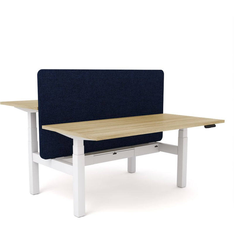 Dynamo Plus - Electric Height Adjustable Double Sided Workstation With Screen (Dark Blue Screen)