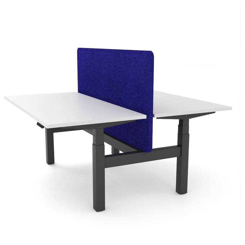 Dynamo Plus - Electric Height Adjustable Double Sided Workstation With Screen (Blue Screen)