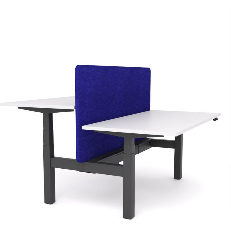 Dynamo Plus - Electric Height Adjustable Double Sided Workstation With Screen (Blue Screen)