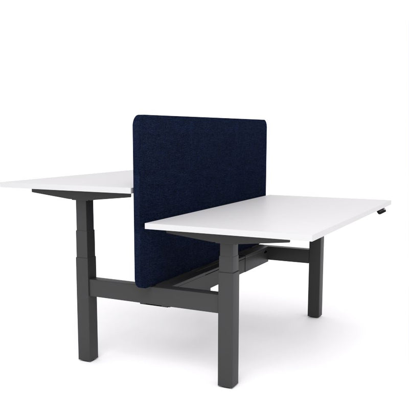 Dynamo Plus - Electric Height Adjustable Double Sided Workstation With Screen (Dark Blue Screen)
