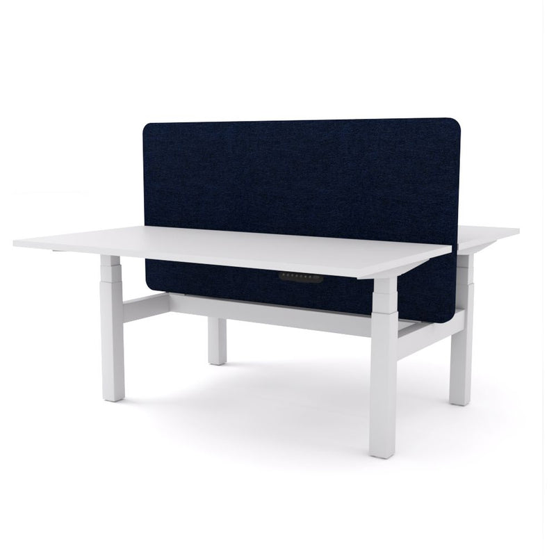 Dynamo Plus - Electric Height Adjustable Double Sided Workstation With Screen (Dark Blue Screen)