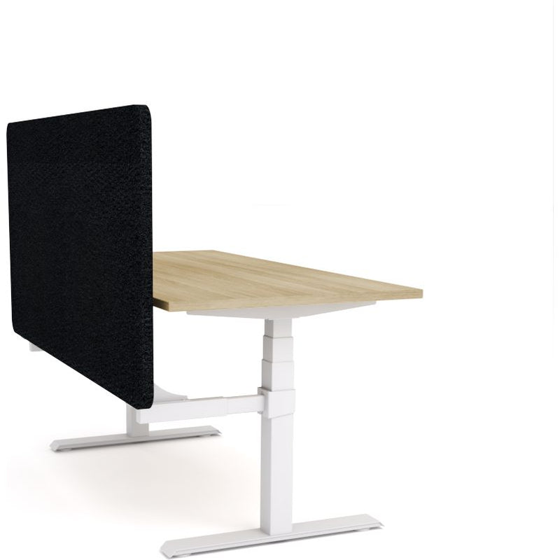 Dynamo Plus - Electric Height Adjustable Single Workstation With Screen (Black Screen)