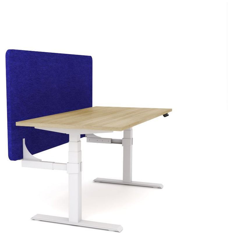 Dynamo Plus - Electric Height Adjustable Single Workstation With Screen (Blue Screen)