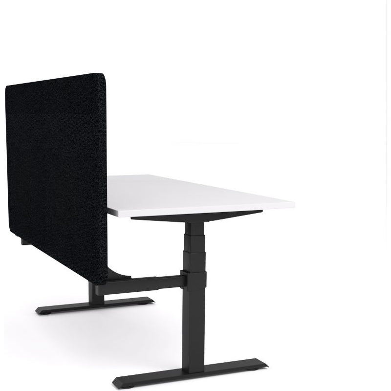 Dynamo Plus - Electric Height Adjustable Single Workstation With Screen (Black Screen)