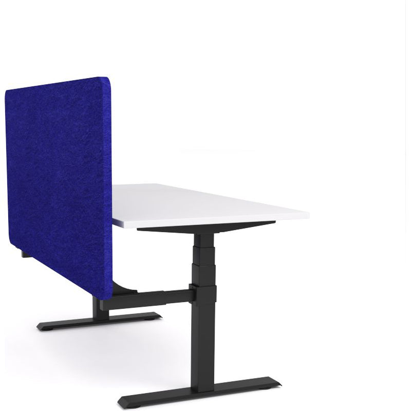 Dynamo Plus - Electric Height Adjustable Single Workstation With Screen (Blue Screen)