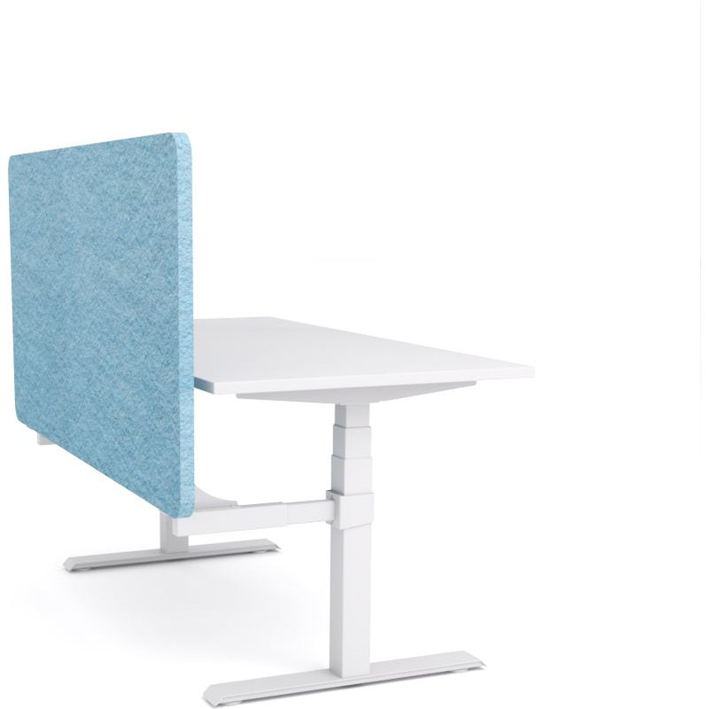 Dynamo Plus - Electric Height Adjustable Single Workstation With Screen (Pacific Blue Screen)