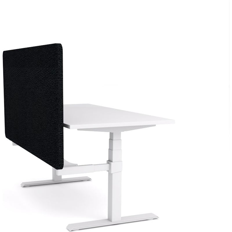Dynamo Plus - Electric Height Adjustable Single Workstation With Screen (Black Screen)