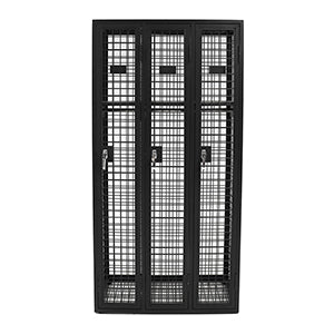 Steel Mesh 3 Door Locker