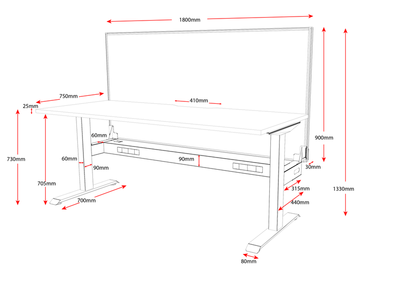 Boost Static Single Workstation (Non-Adjustable)