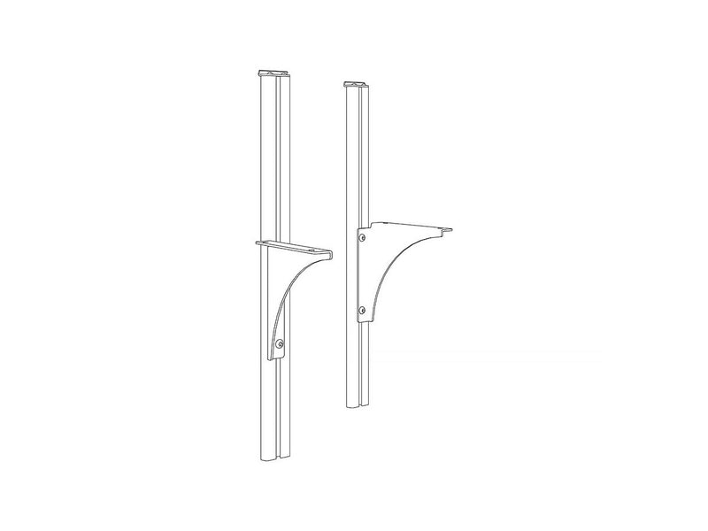 STUDIO HeightAdj Shelf Droppers+Brackets