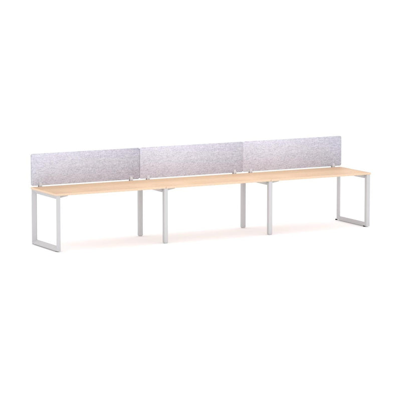 Anvil 3 User Single-Sided Desks, 50x50mm Triangular Loop Leg Design Includes: AcoustiQ Screen