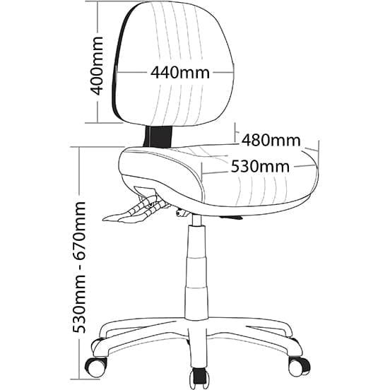 Safari 3 Lever Big Boy Seat Task Chair