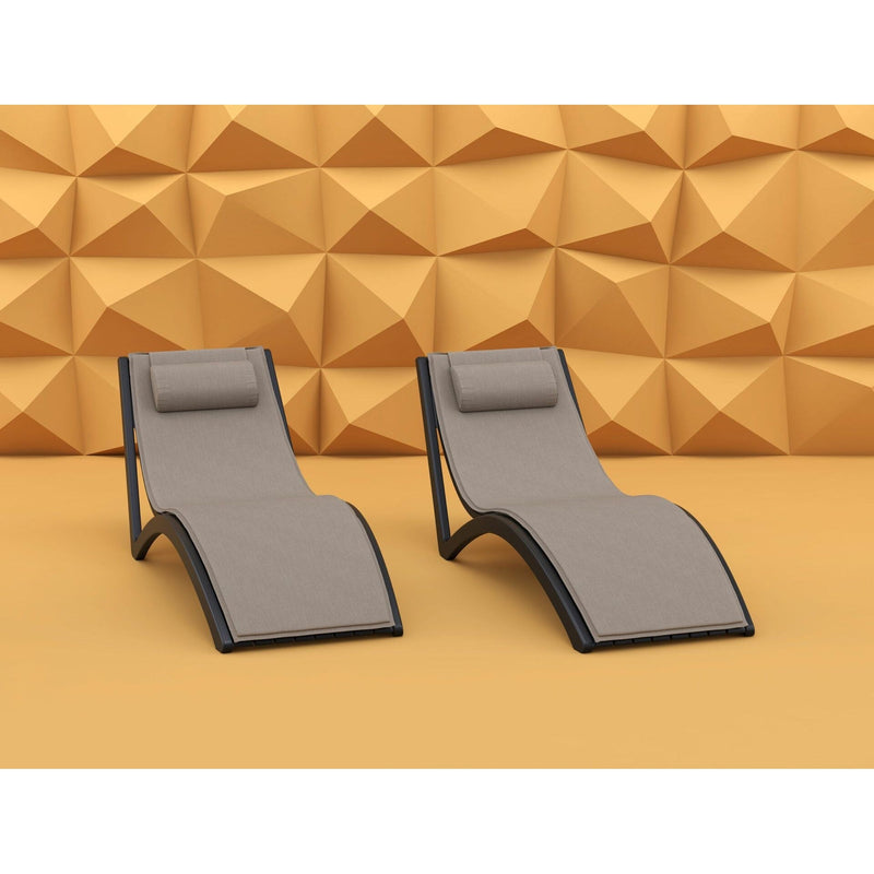 Slim Sunlounger ( Pack of 2 chairs )