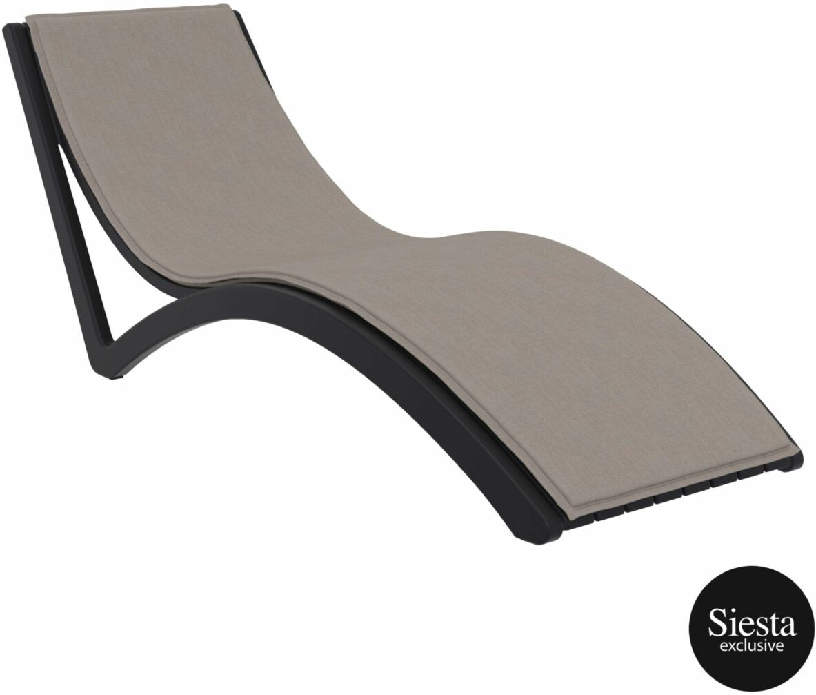 Slim Sunlounger with Cushion