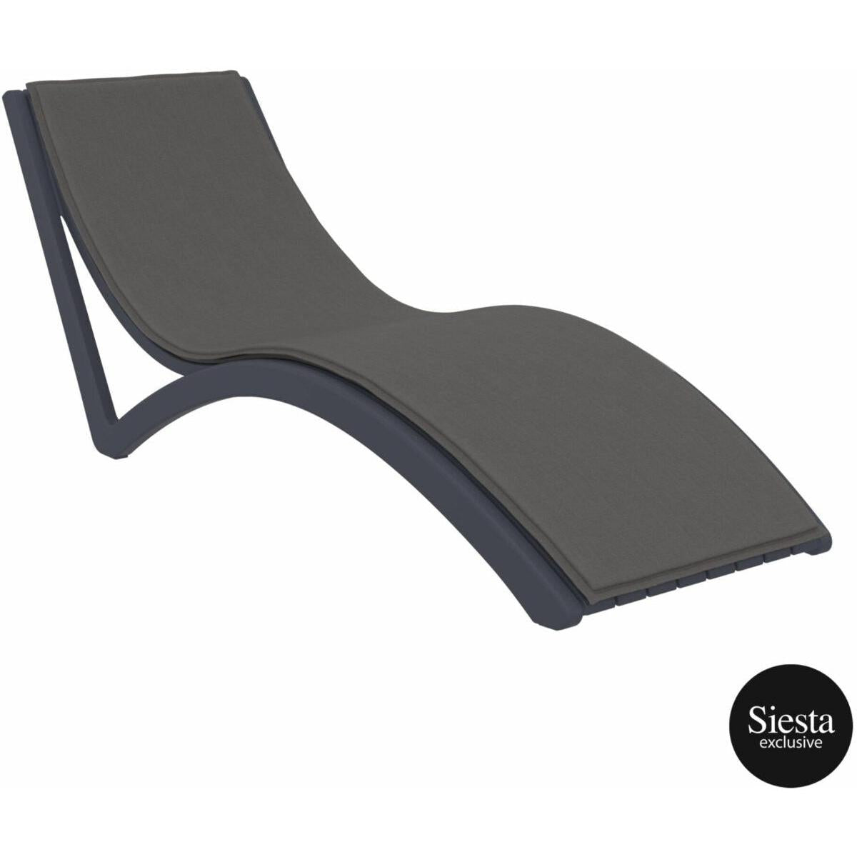 Slim Sunlounger with Cushion
