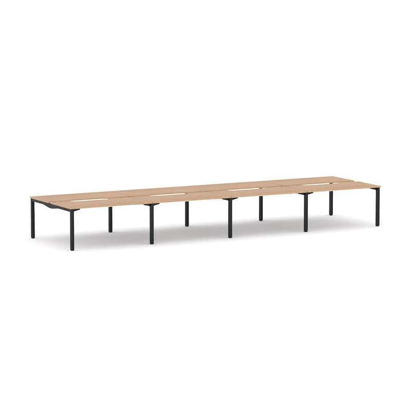 Axis Stretch 8-Person Double-sided Desk Workstation